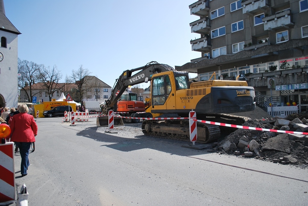Baustelle Hüsten im Jahr 2011