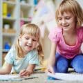 Girls in kindergarten