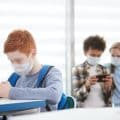 Children Wearing Masks in School