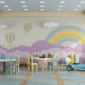 kindergarten class without childs
