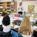 Happy kids at kindergarten
