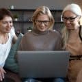 Women with computer