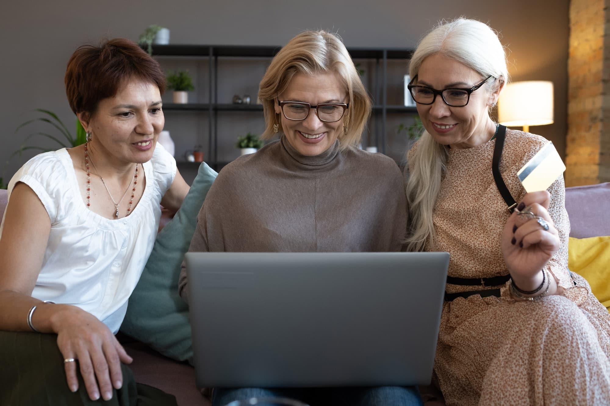 Women with computer