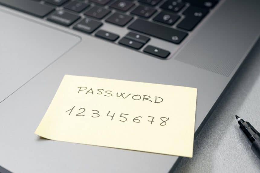 Weak password concept
