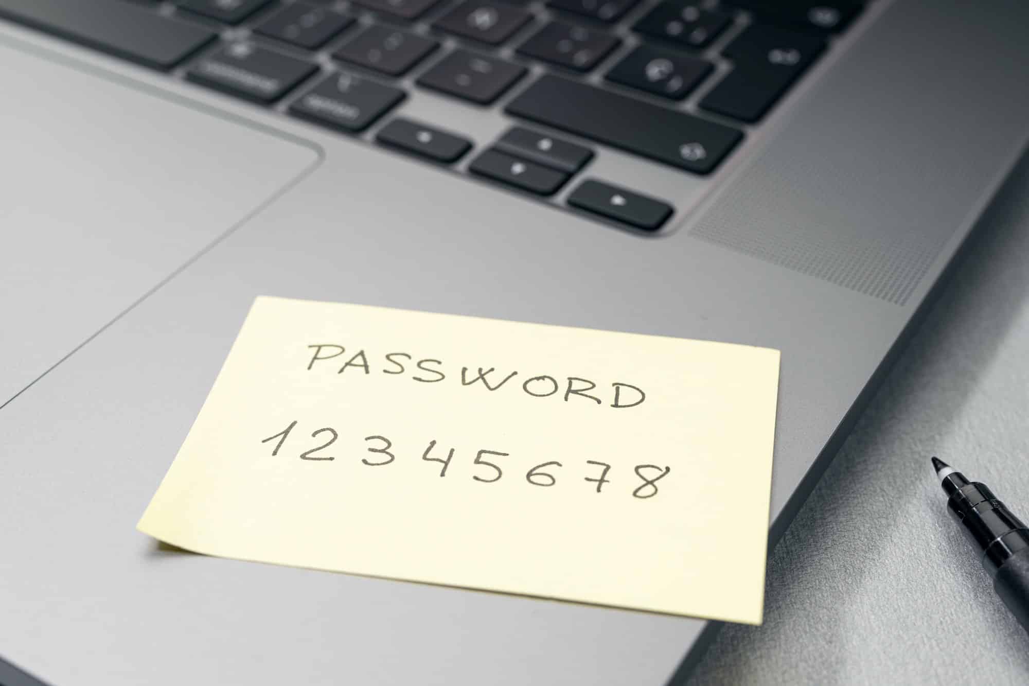 Weak password concept