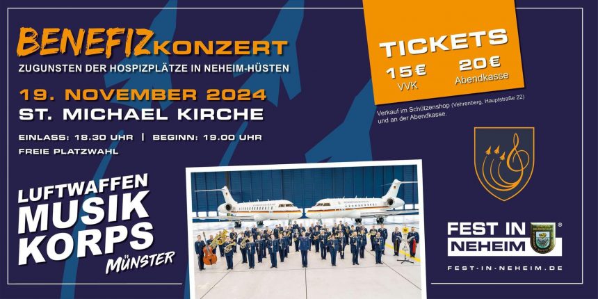 BENEFIZ-KONZERT zugunsten der Hospizplätze in Neheim-Hüsten