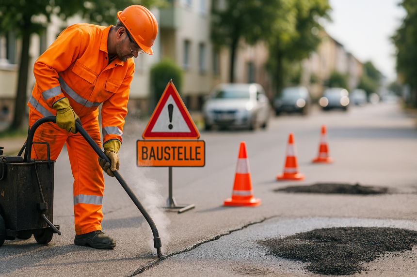 Fugensanierung auf Fahrbahnen