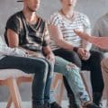 Rebellious youth at psychotherapy