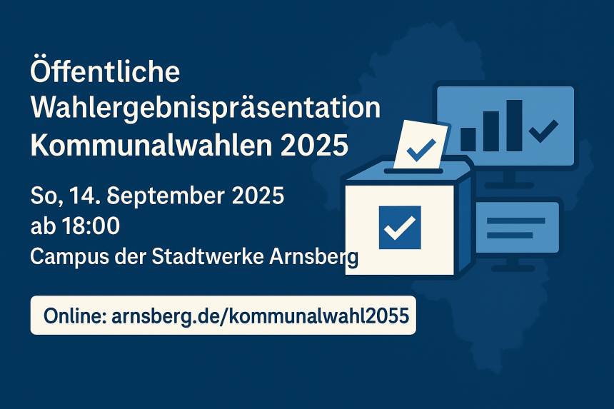 Öffentliche Wahlergebnispräsentation der Kommunalwahlen 2025