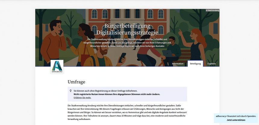 Beteiligung Digitalisierungsstrategie