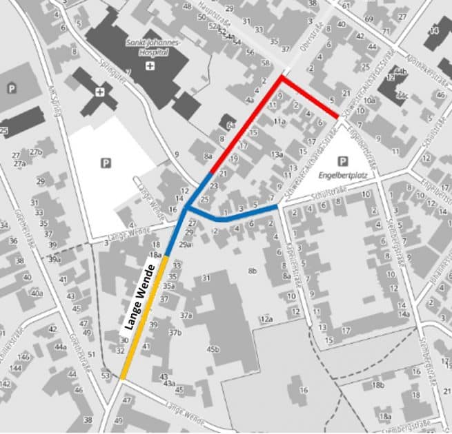 Erneuerung Lange Wende/Engelbertstraße: Bauarbeiten im nächsten Teilbereich