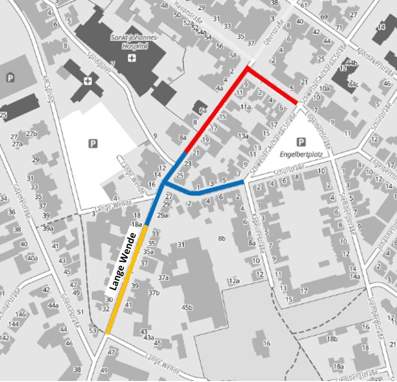 Erneuerung Lange Wende/Engelbertstraße: Bauarbeiten im nächsten Teilbereich