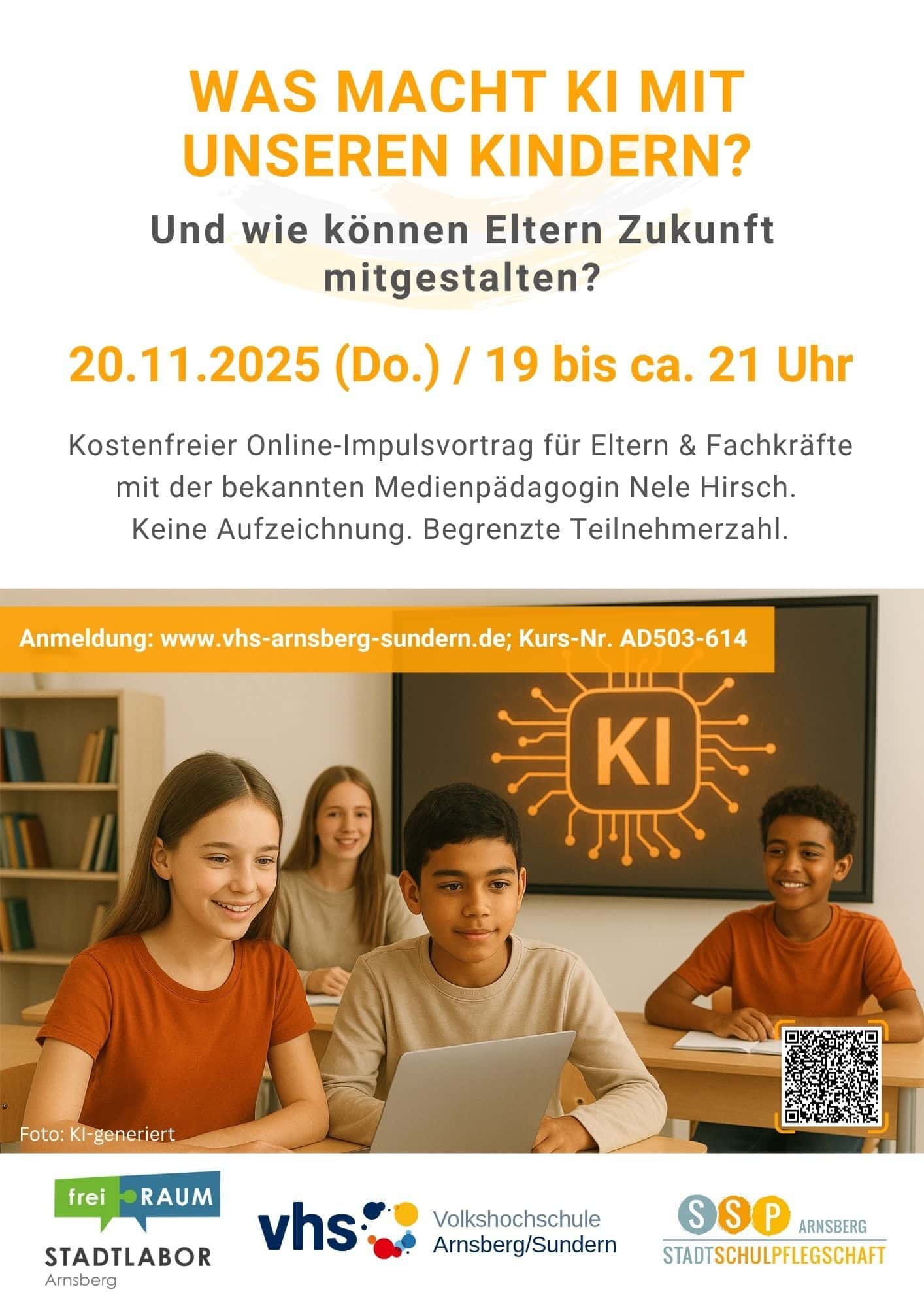 Online-Vortrag zum Thema KI