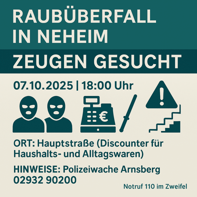 raubüberfall neheim