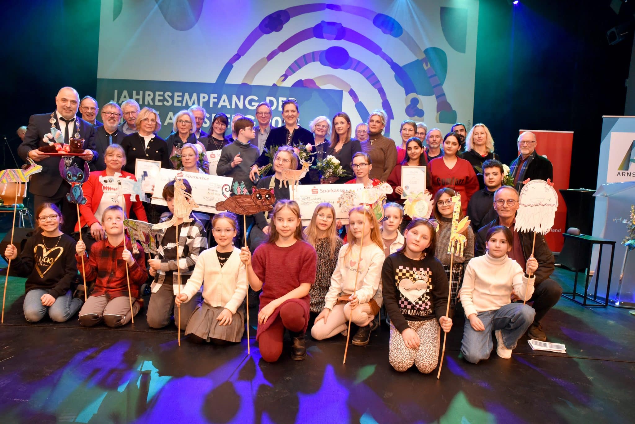 Jahresempfang 2026: Gruppenbild aller Sieger:innen