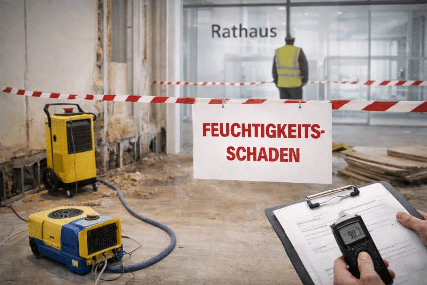 Feuchtigkeitsschaden Rathaus Sanierung