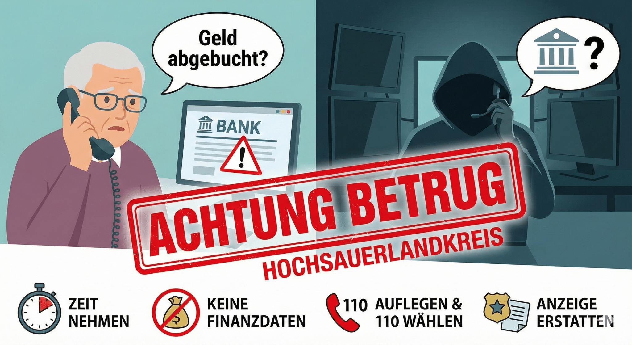 Aktuelle Betrugsversuche im Hochsauerlandkreis