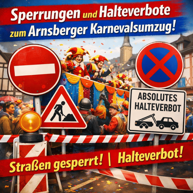 karneval sperrung