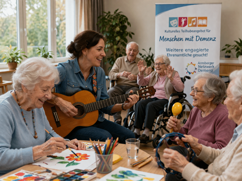 Kulturelles Teilhabeangebot für Menschen mit Demenz - Weitere engagierte Ehrenamtliche gesucht