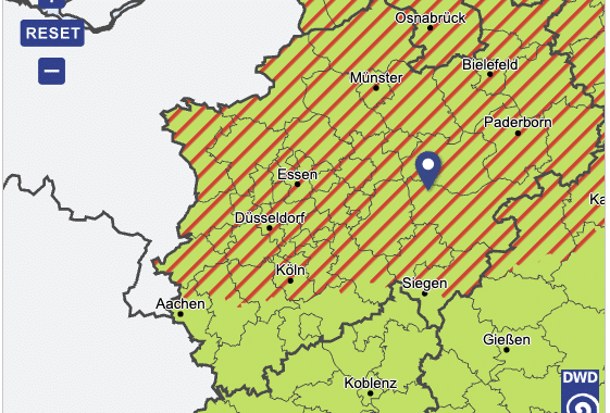Unwetter DWD Arnsberg