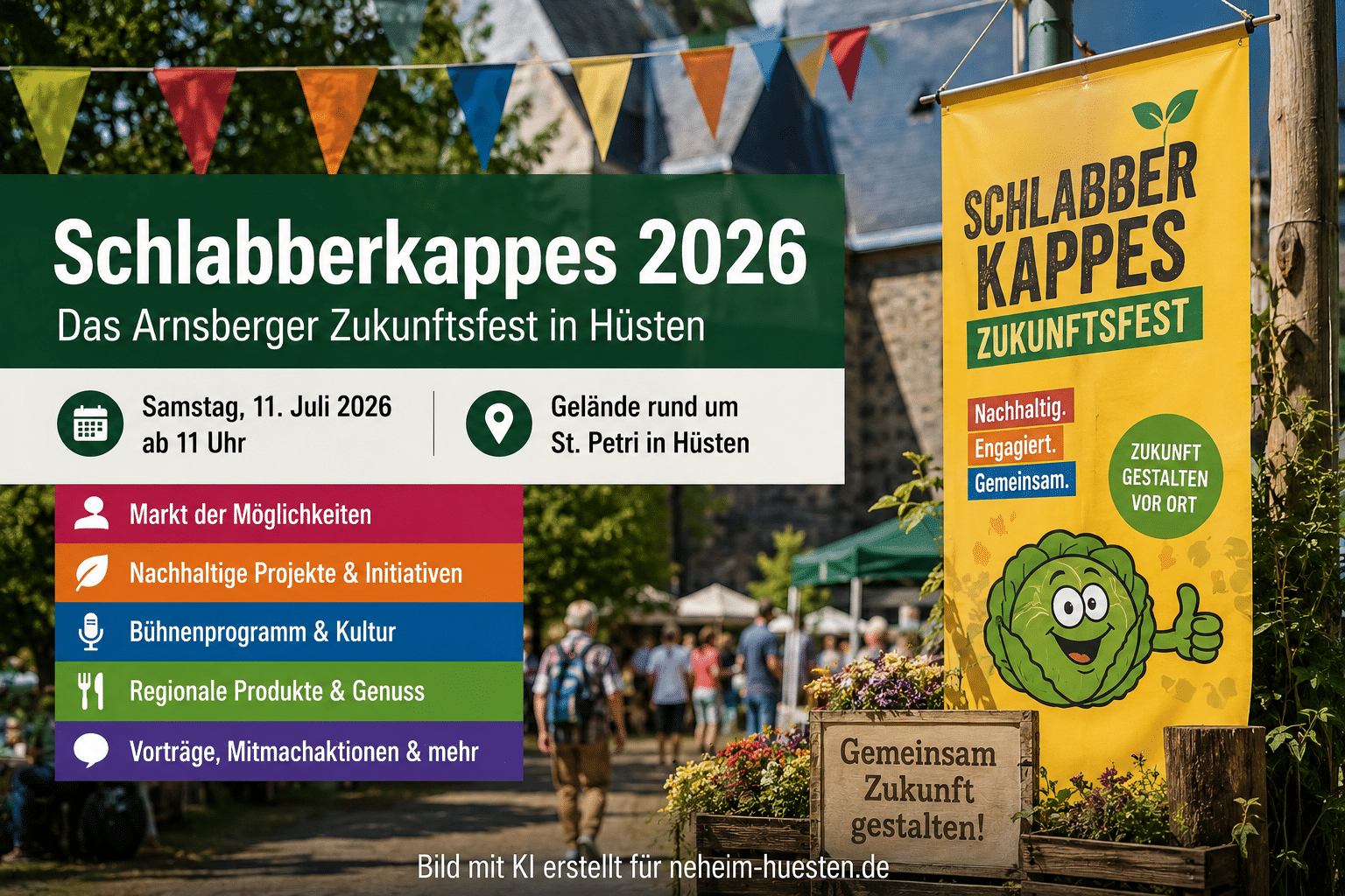 Zukunftsfest Schlabberkappes in Hüsten: Anmeldungen für den 11. Juli noch möglich