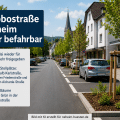 Artikelbild zur wieder befahrbaren Schobbostraße in Neheim mit neuen Stellplätzen und neu gepflanzten Bäumen