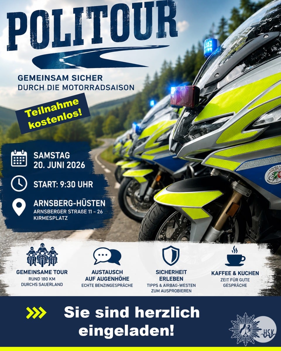 Einladung zur PoliTour am 20.06.2026