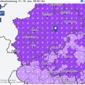 Screenshot: Deutscher Wetterdienst (DWD), Warnseite für Arnsberg. Quelle: DWD, Lizenz: CC BY 4.0.